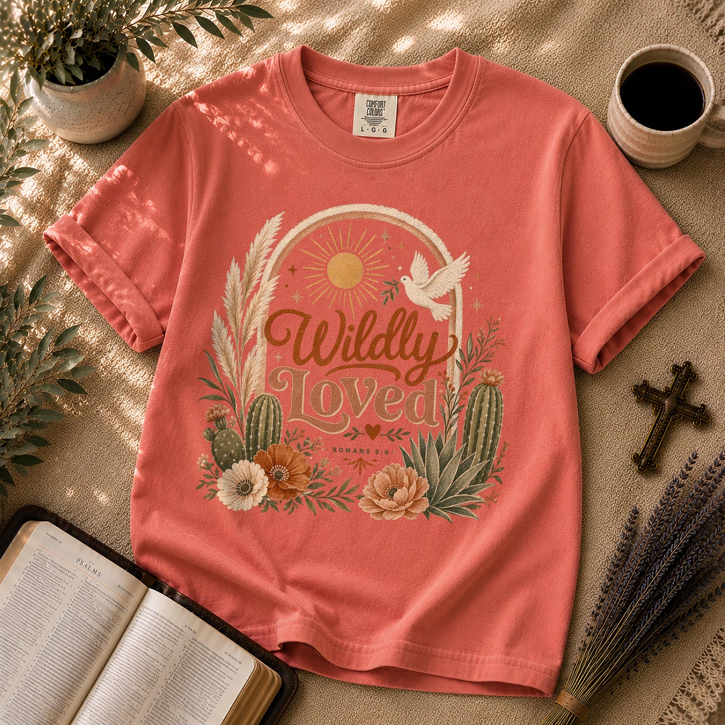 Wildly Loved – Boho Christian Graphic Tee