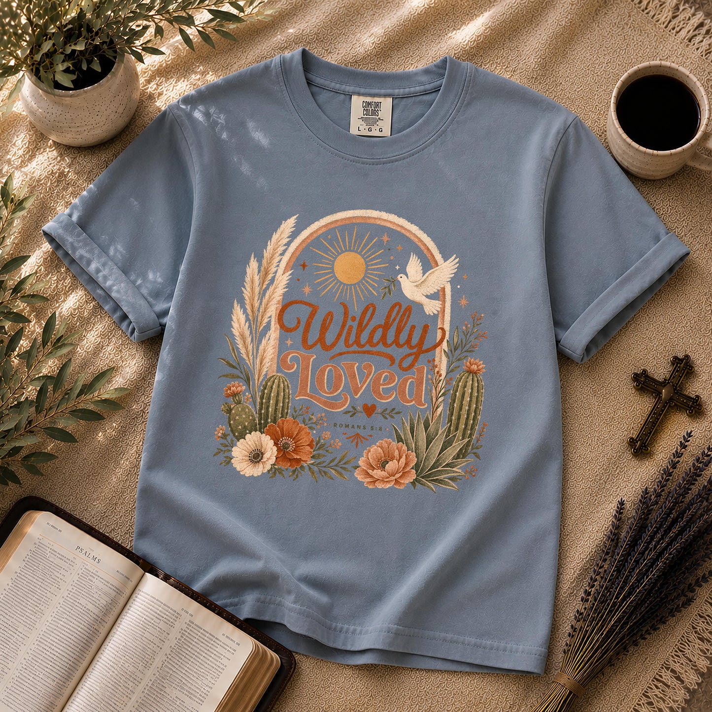 Wildly Loved – Boho Christian Graphic Tee