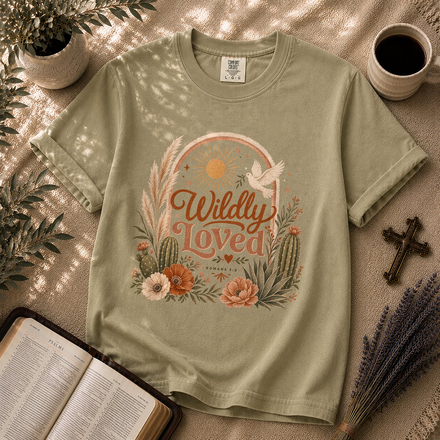 Wildly Loved – Boho Christian Graphic Tee