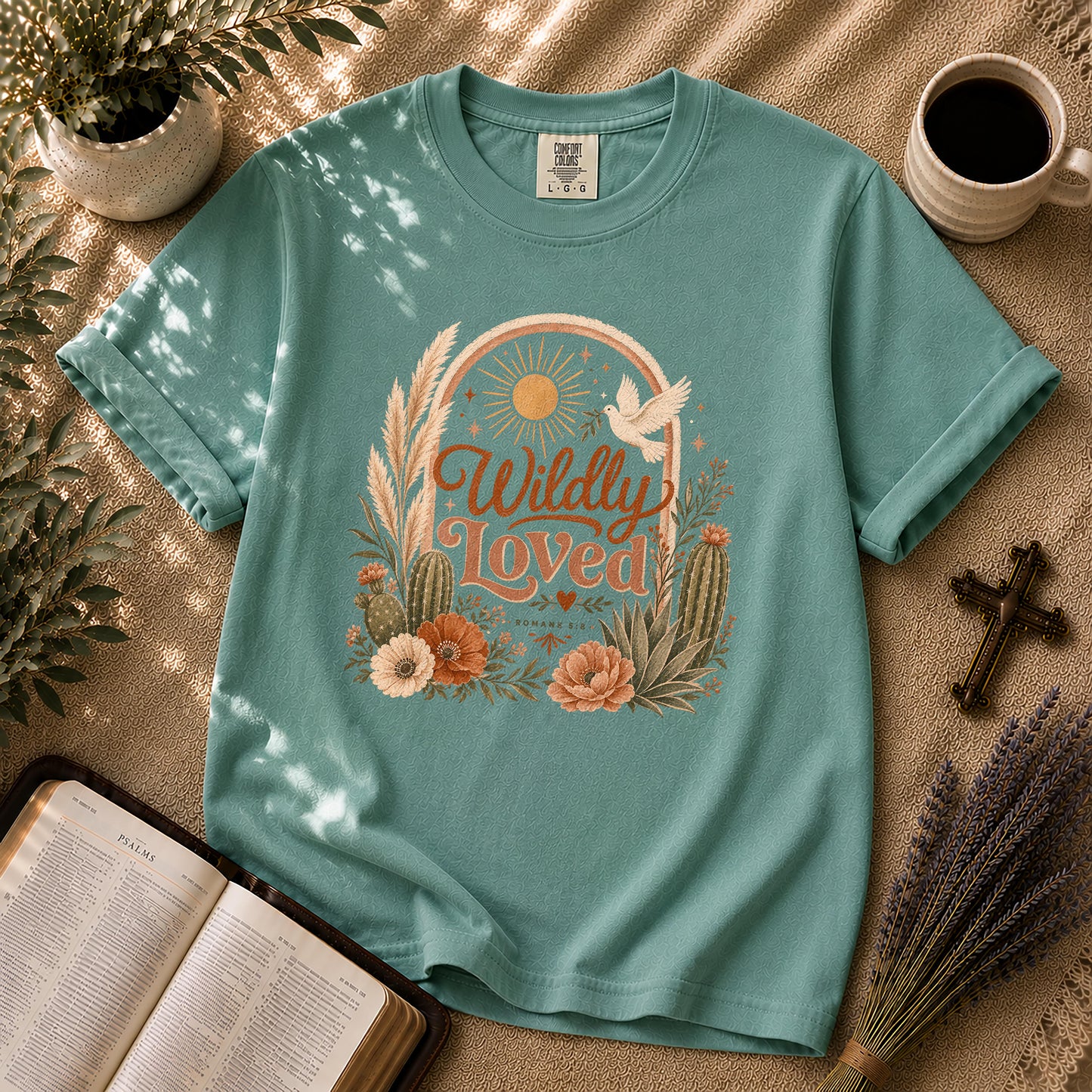 Wildly Loved – Boho Christian Graphic Tee