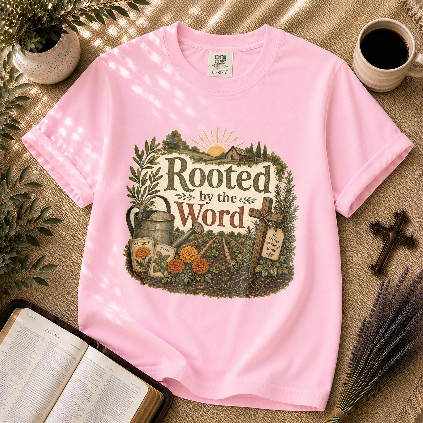 Rooted by the Word – Homestead Christian Tee
