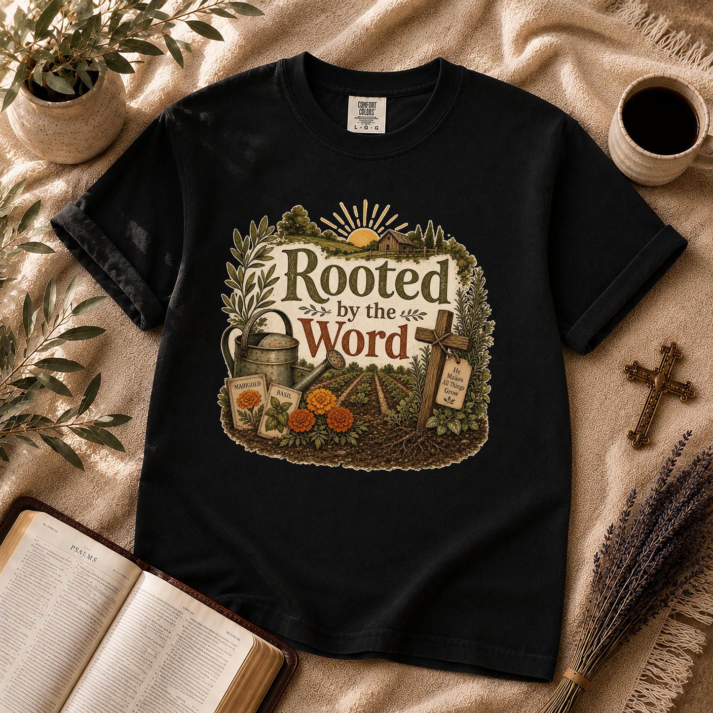 Rooted by the Word – Homestead Christian Tee
