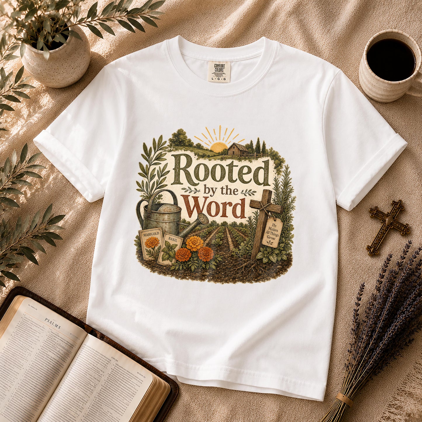 Rooted by the Word – Homestead Christian Tee