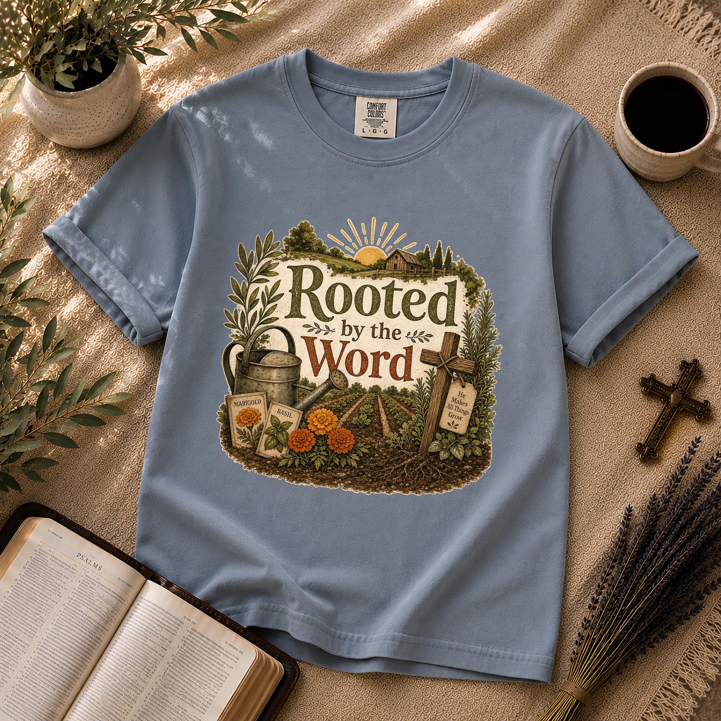 Rooted by the Word – Homestead Christian Tee