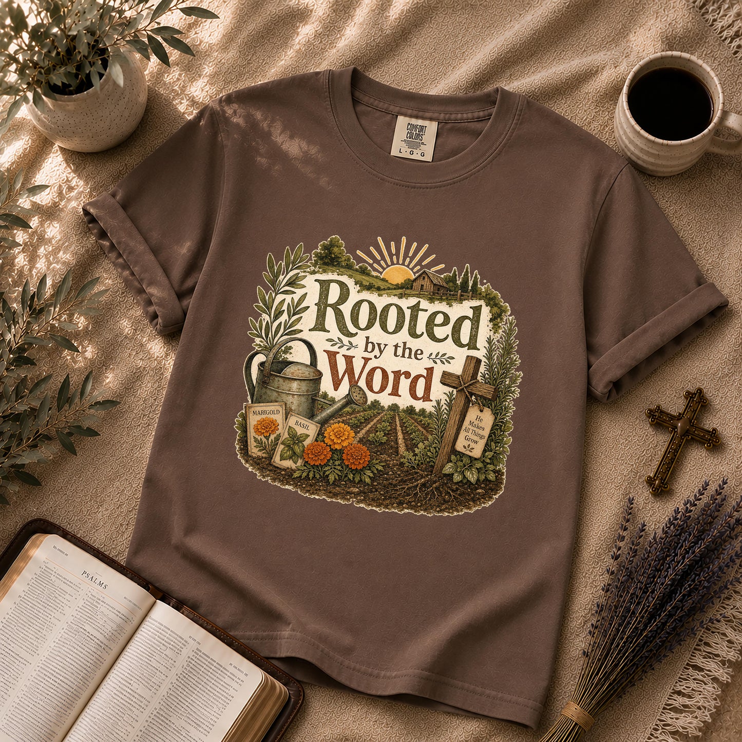Rooted by the Word – Homestead Christian Tee