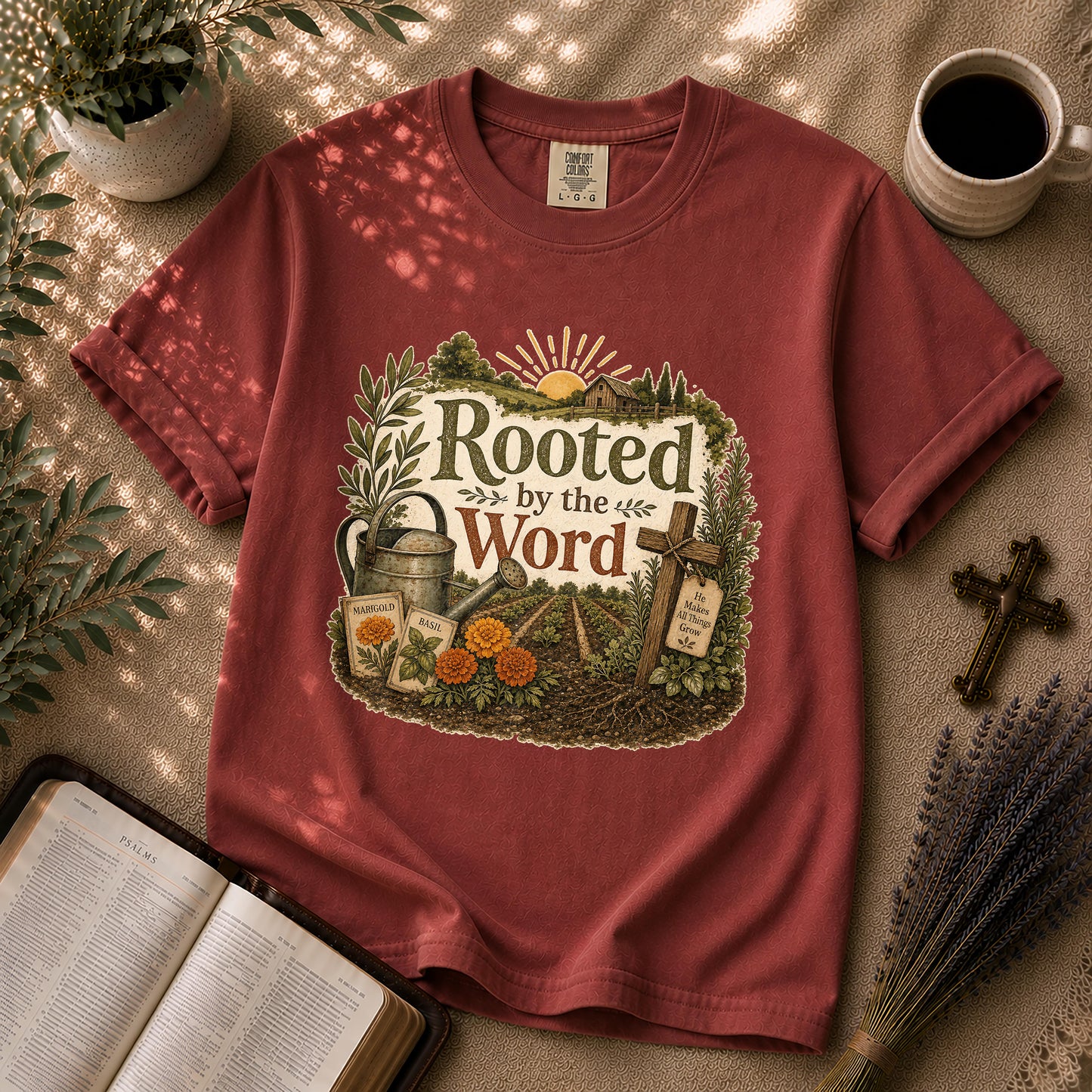 Rooted by the Word – Homestead Christian Tee