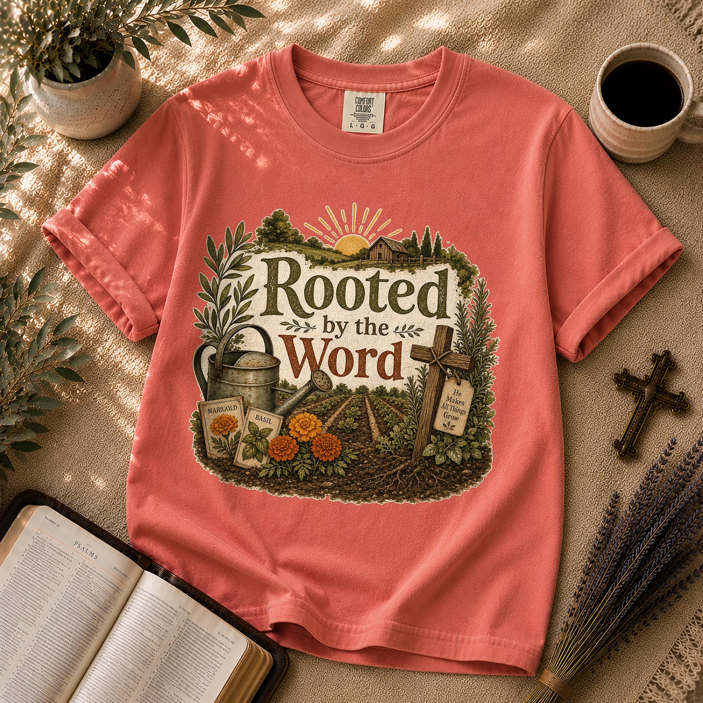 Rooted by the Word – Homestead Christian Tee