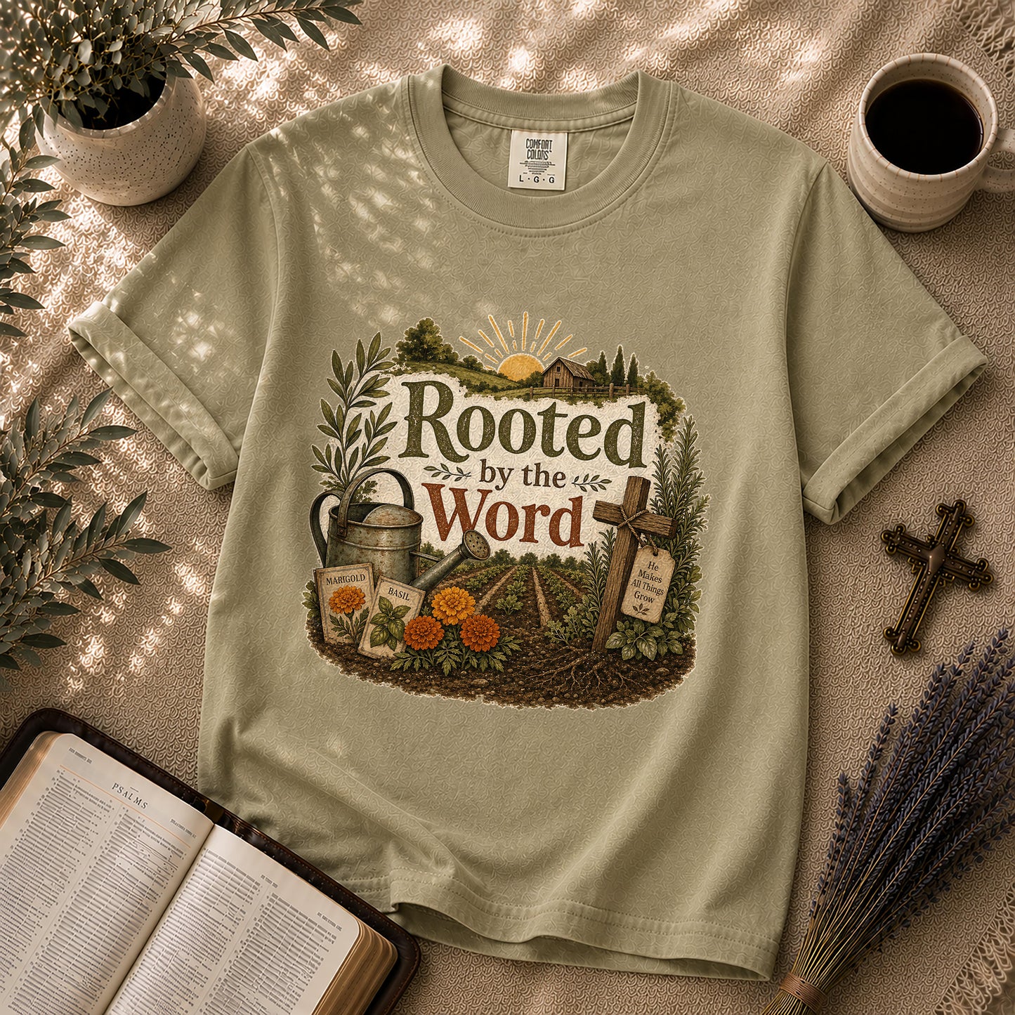 Rooted by the Word – Homestead Christian Tee