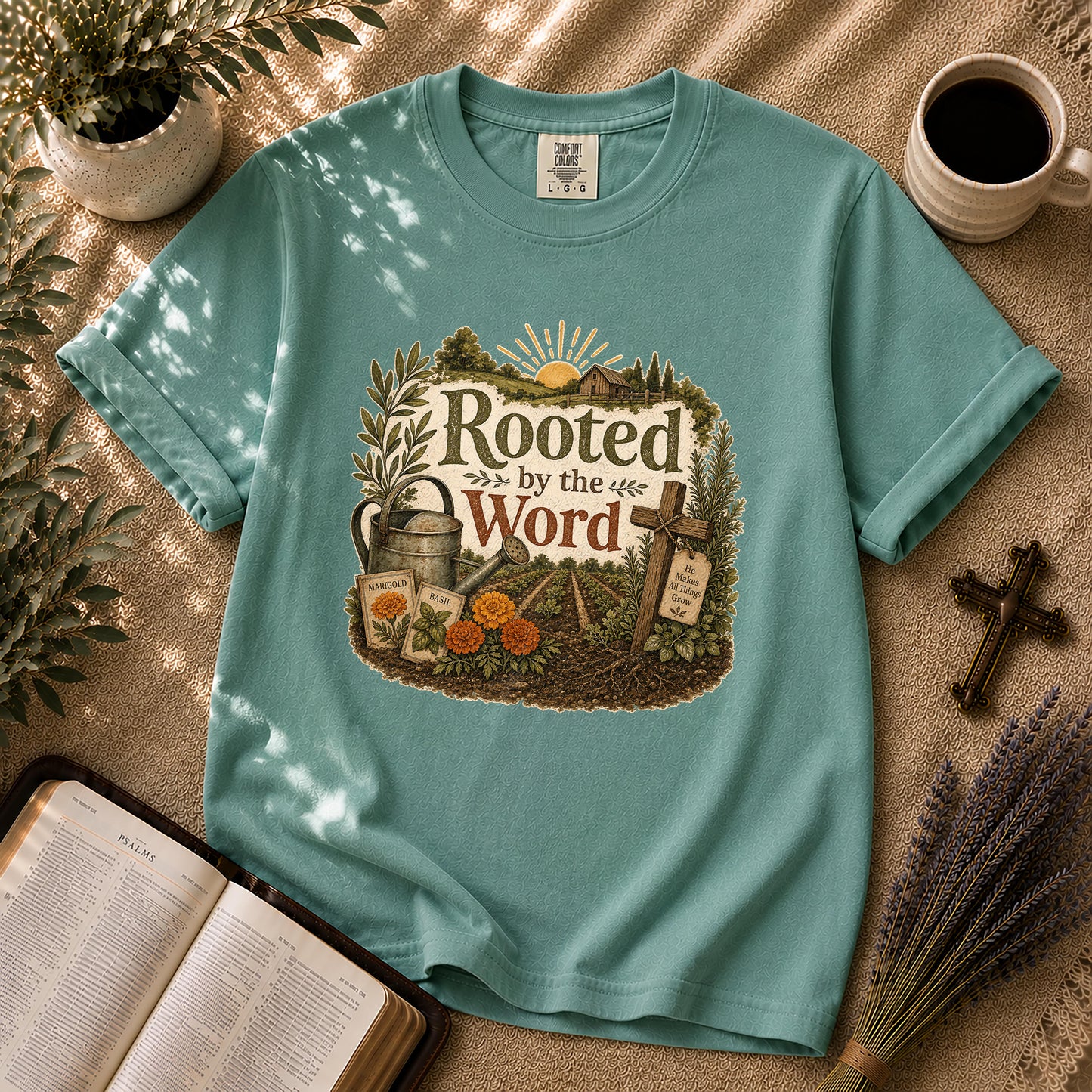 Rooted by the Word – Homestead Christian Tee