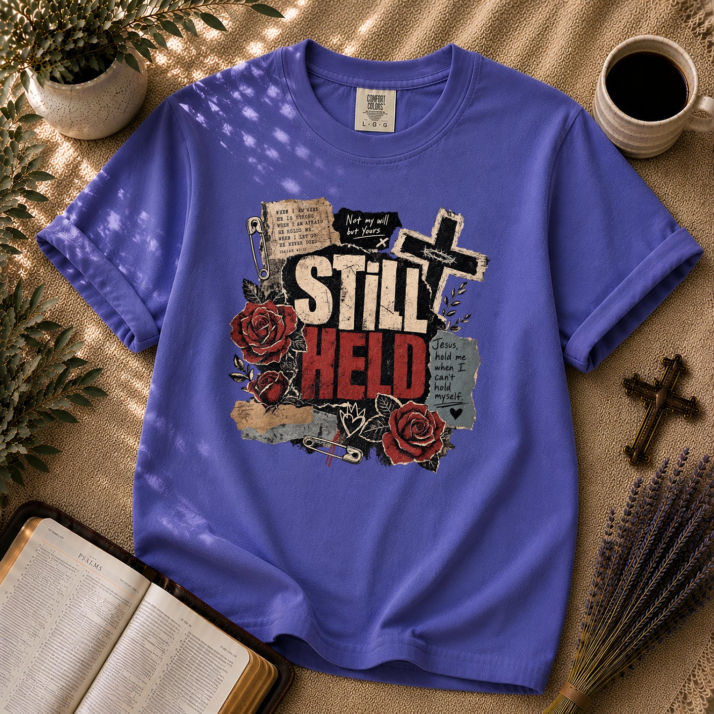Still Held – Grunge Christian Women's Tee